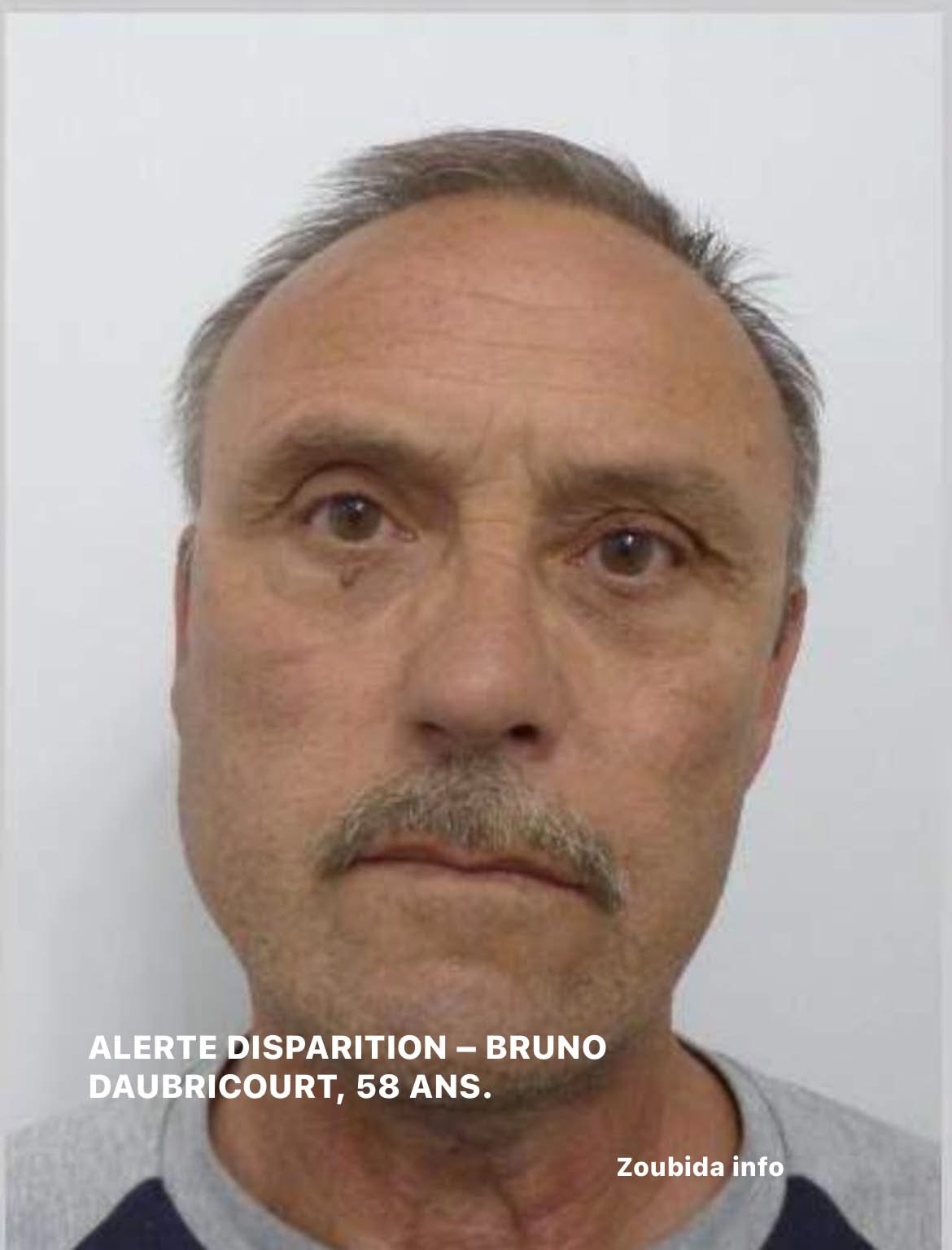 Portrait de Bruno Daubricourt, recherché dans le Douaisis