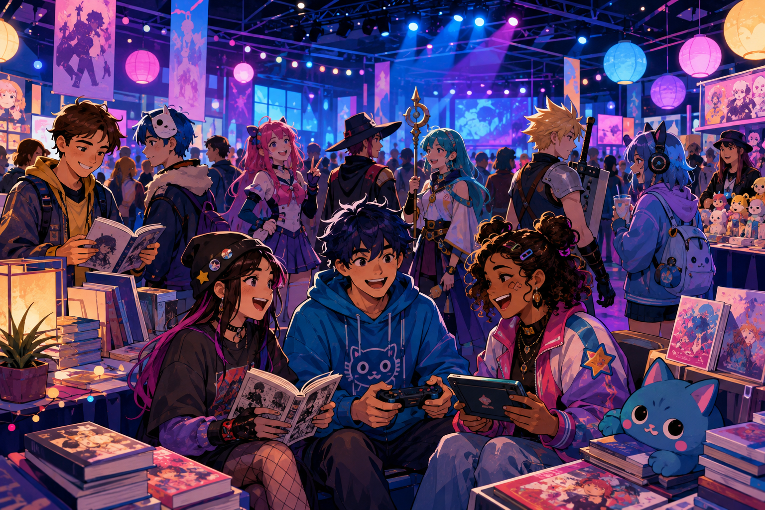 Illustration originale Zoubida info d’un festival consacré au manga et à la pop culture